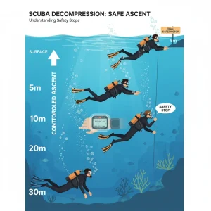 آموزش اصول دکامپرشن در غواصی: چگونه زمان توقف‌های ایمن را محاسبه کنیم؟ 2025